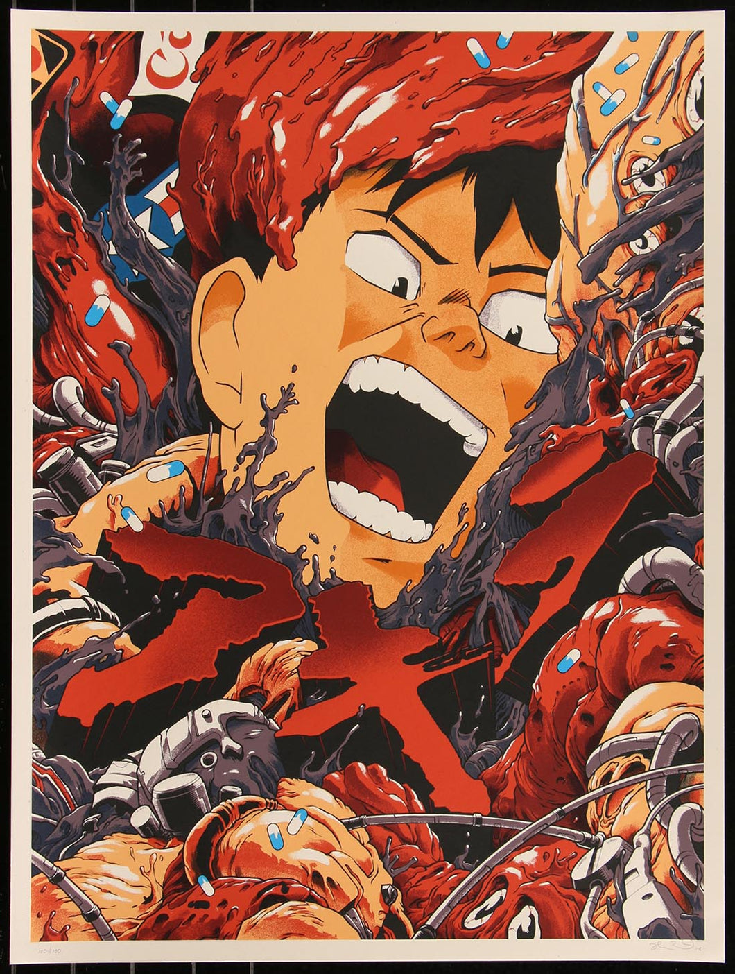 Akira by Joshua Budich Signed 100/100 Screen Print Movie Art Poster