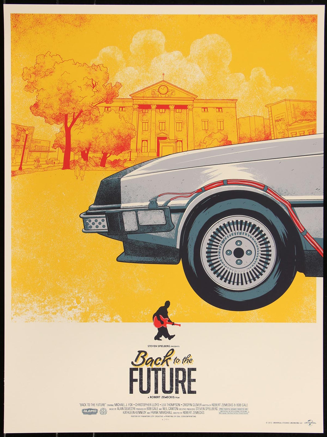 Back to the Future by Phantom City Creative 6/420 Screen Print Movie Poster Mondo