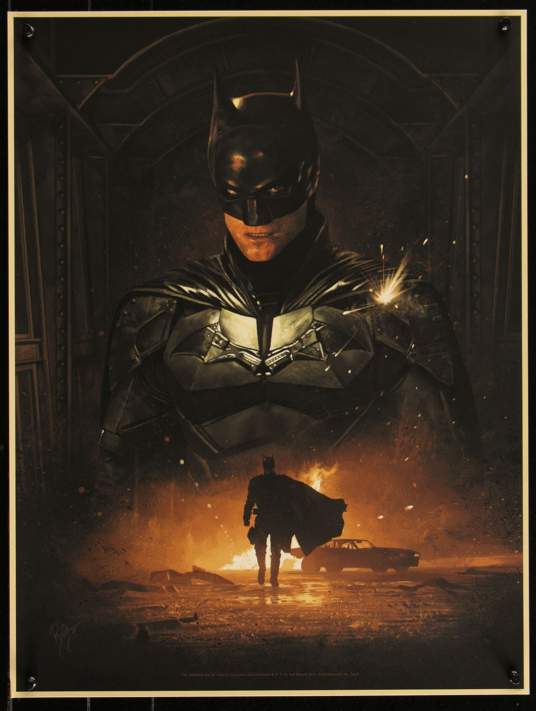 The Batman by Juan Carlos Ruiz Burgos 5/300 Screen Print Movie Art Poster 18x24