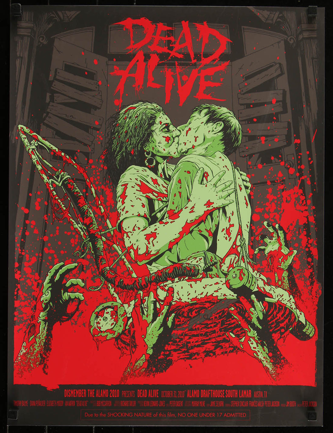 Dead Alive by Adam Haynes 84/95 Regular, Screen Print Movie Art Poster Mondo