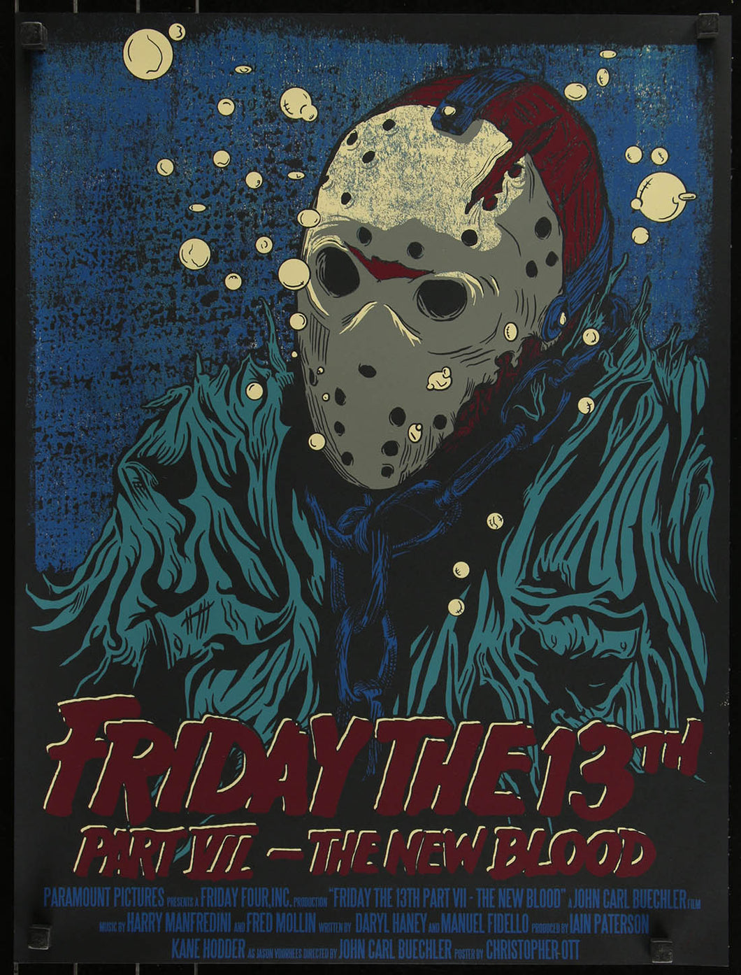 Friday the 13th Part VII by Christopher Ott Screen Print Movie Art Poster 7