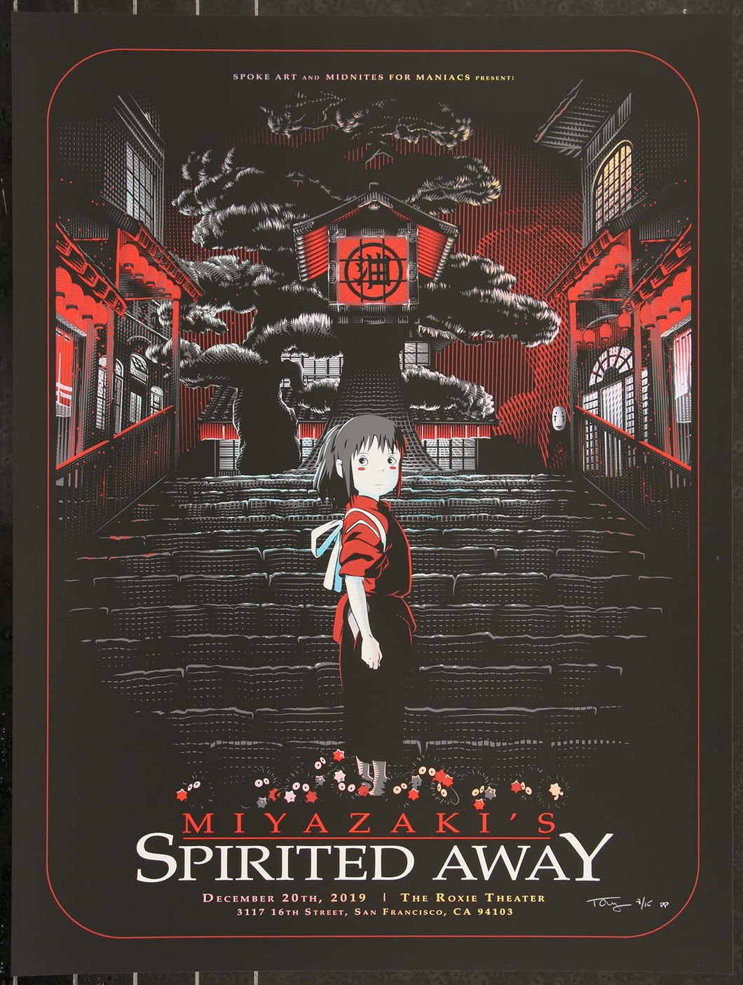 Spirited Away (Foil) by Tracie Ching AP 8/15 Screen Print Movie Art Poster