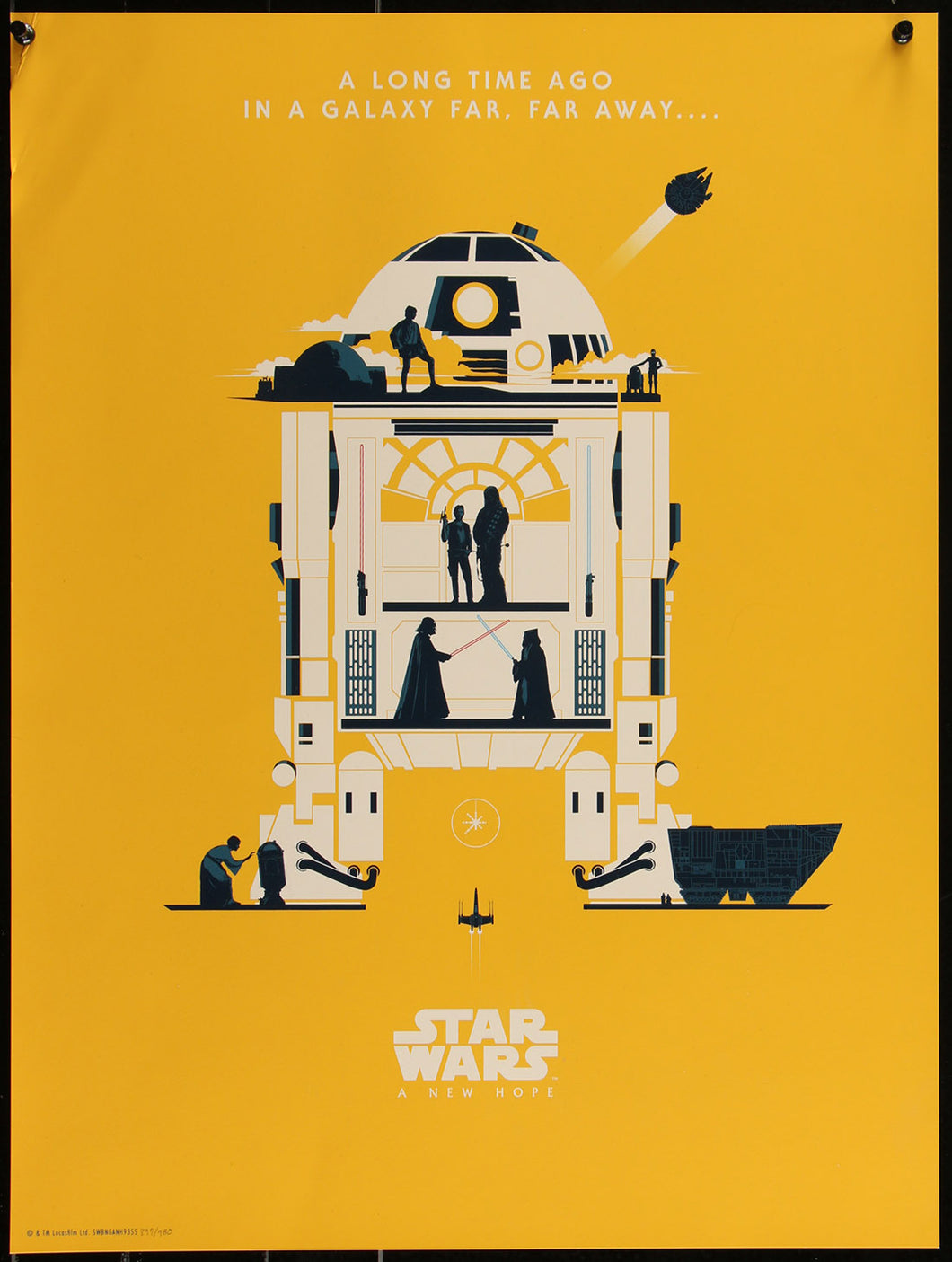 Star Wars Droid You’re Looking For by Matt Ferguson Screen Print Movie Poster