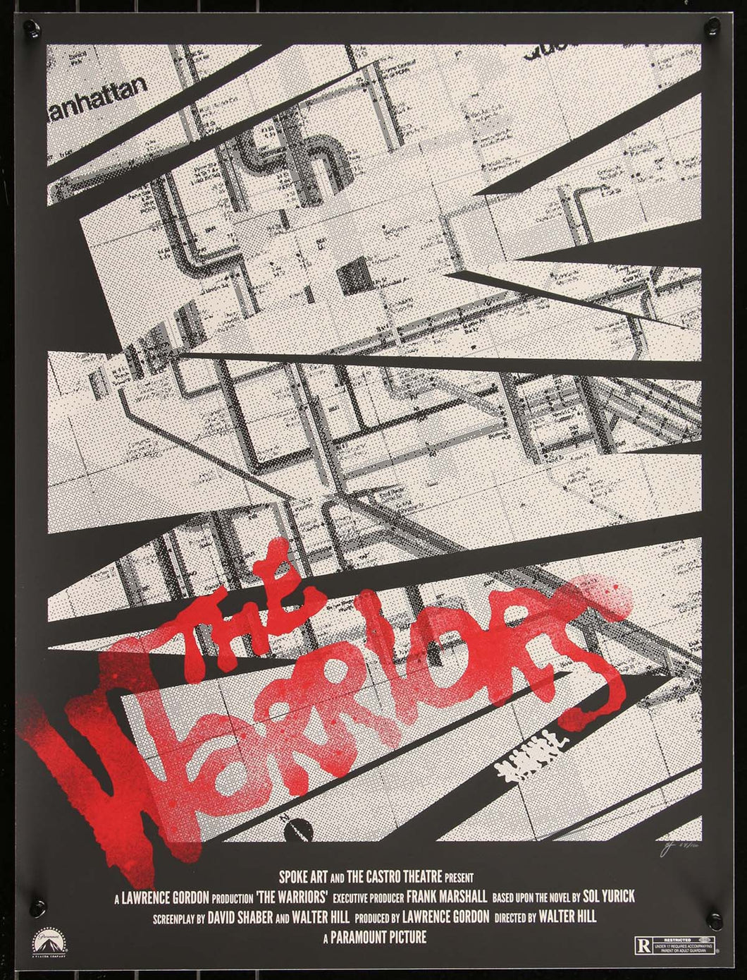 The Warriors by Brandon Schaefer 64/100 Screen Print Movie Art Poster