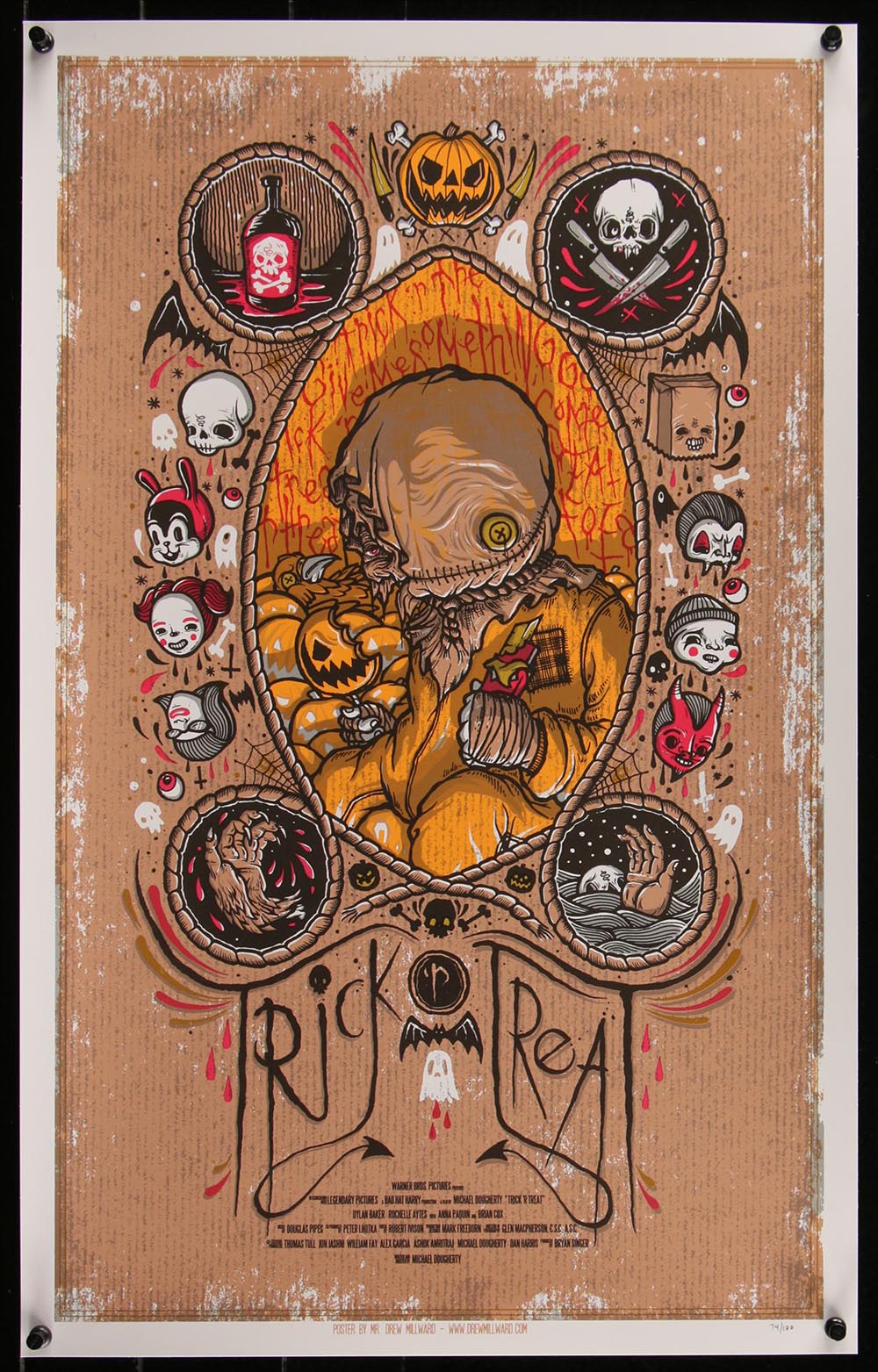 Trick ‘R Treat by Drew Millward 74/100 Screen Print Movie Art Poster