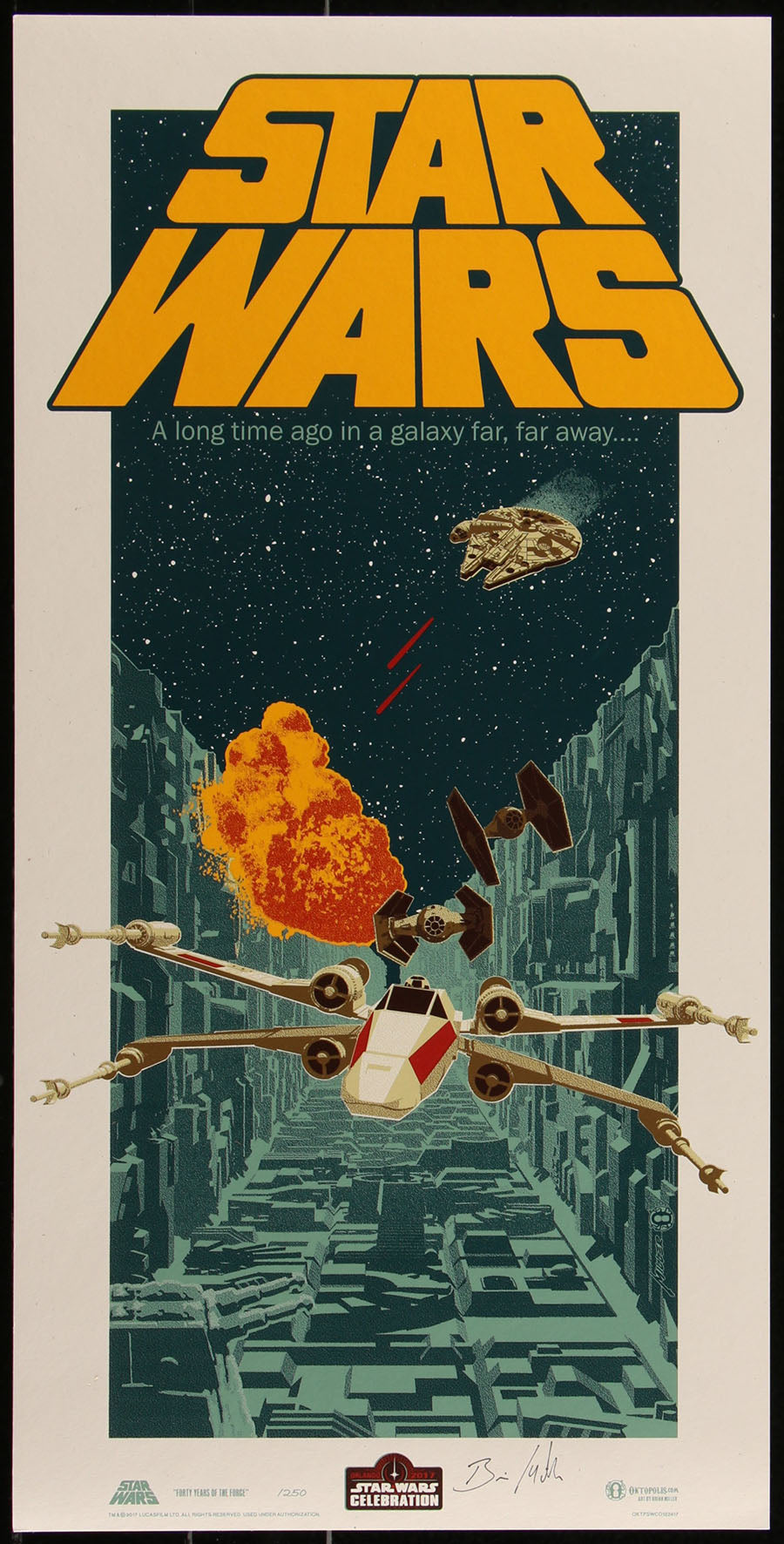 Star Wars by Brian Miller Screen Print Movie Art Poster