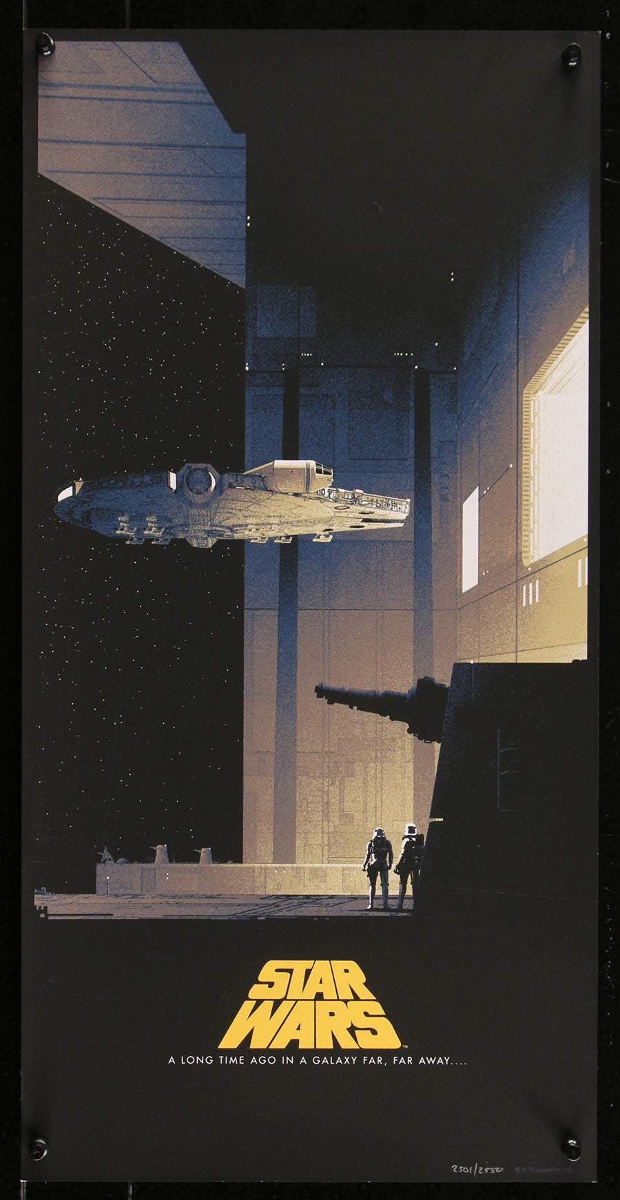 Star Wars Millennium Falcon by Matt Ferguson 2501/2550 Screen Print Movie Poster