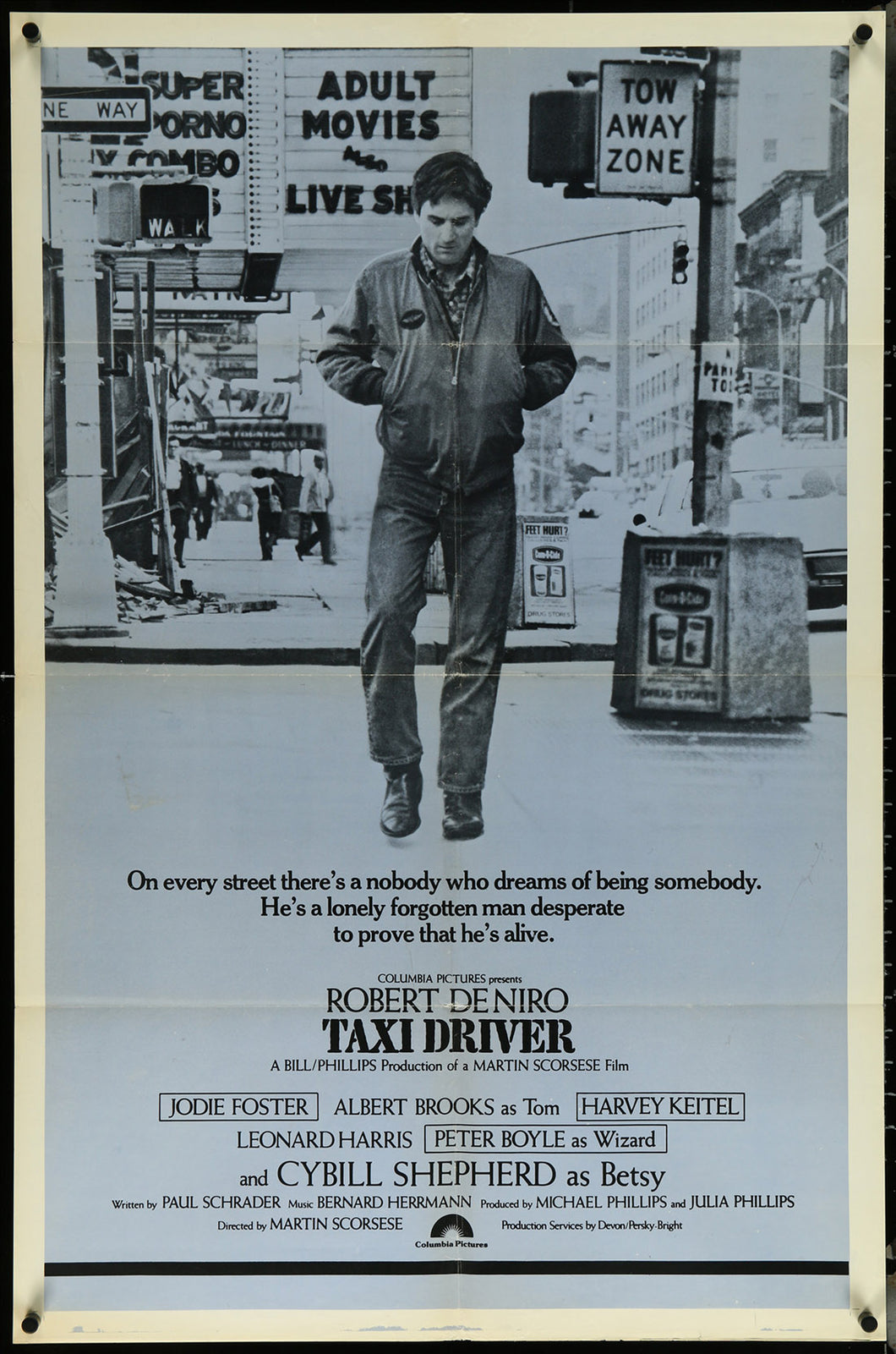 Taxi Driver Int'l 1sh Folded Original Movie Poster 27