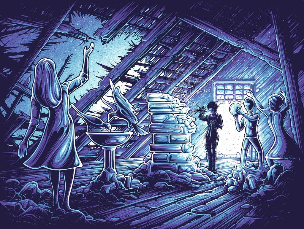 Edward Scissorhands by Dan Mumford xx/50 Screen Print Movie Art Poster 18