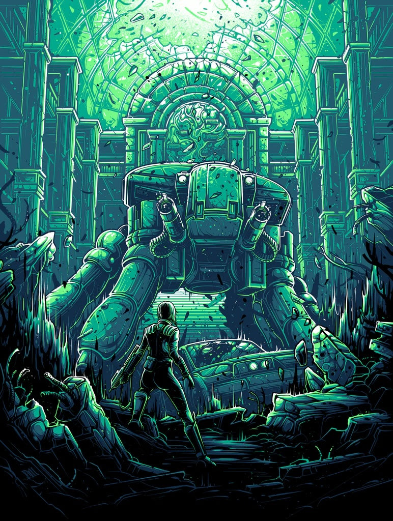 Ghost in the Shell (GID Variant) by Dan Mumford x/30 Screen Print Video Game Art Poster