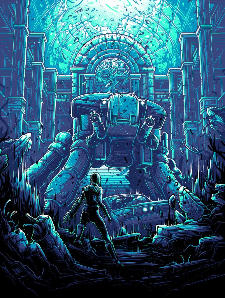 Ghost in the Shell by Dan Mumford x/50 Screen Print Video Game Art Poster