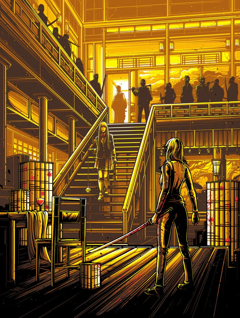 Kill Bill: Volume 1 by Dan Mumford x/50 Screen Print Movie Art Poster