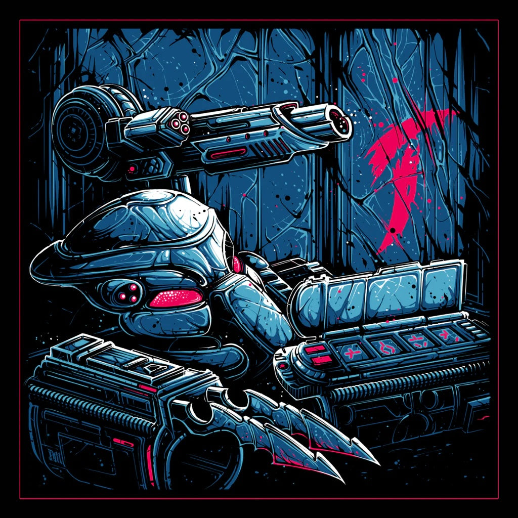 Predator by Dan Mumford x/50 Screen Print Movie Art Poster 12” x 12”