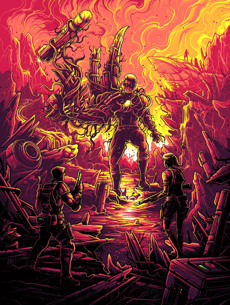 Resident Evil 5 by Dan Mumford x/50 Screen Print Video Game Art Poster 18” x 24”