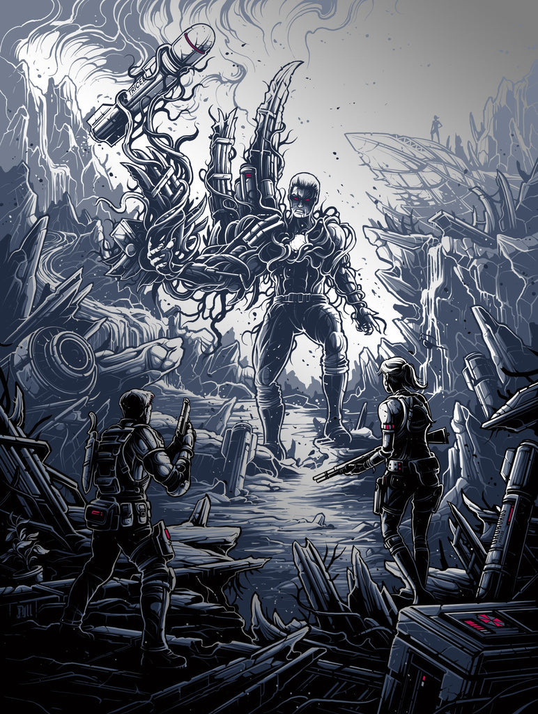 Resident Evil 5 (Foil Variant) by Dan Mumford x/50 Screen Print Video Game Art Poster