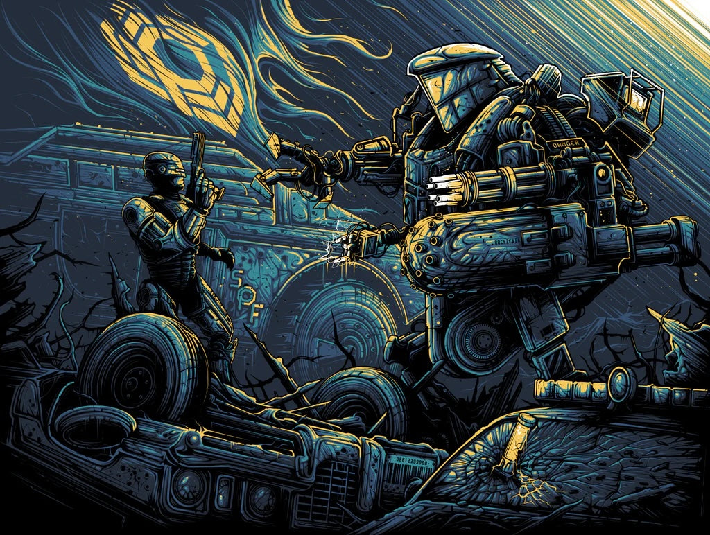 Robocop 2 by Dan Mumford x/50 Screen Print Movie Art Poster 24” x 18”