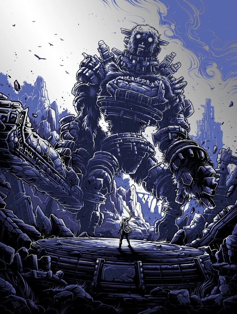 Shadow of the Colossus (Foil Variant) by Dan Mumford x/50 Screen Print Video Game Art Poster