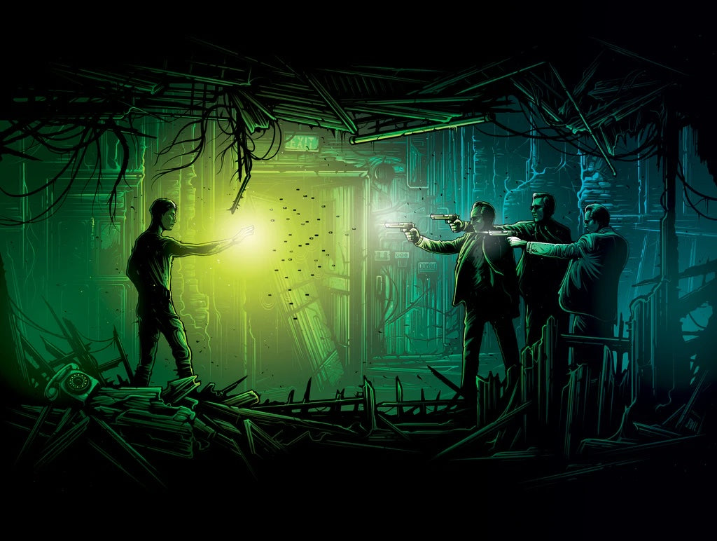 The Matrix by Dan Mumford x/50 Screen Print Giclee Movie Art Poster 24” x 18”