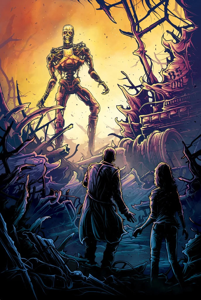 The Terminator by Dan Mumford x/50 Giclee Print Movie Art Poster 24” x 36”