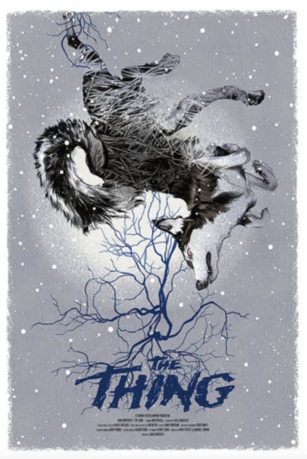 The Thing (Nightfall Variant) by Greg Ruth x/70 Screen Print Movie Art Poster