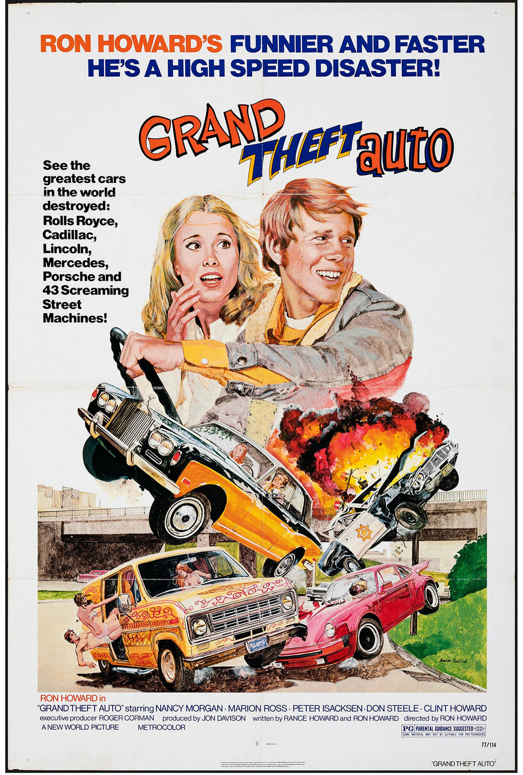 Grand Theft Auto by John Solie Folded Original Movie Poster 27