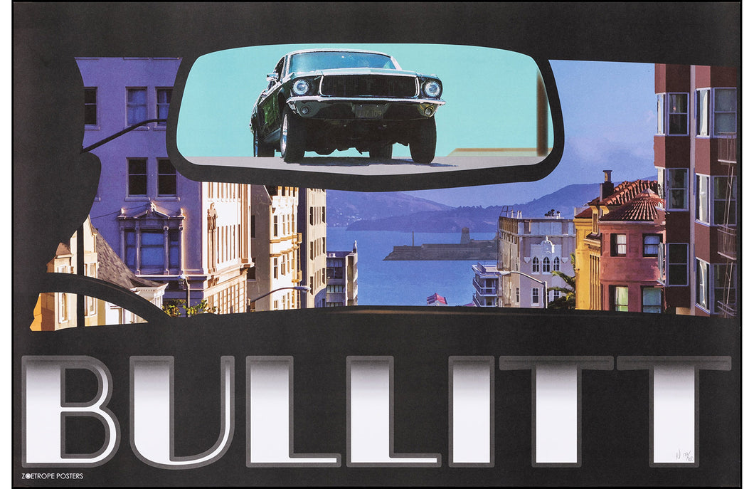 Bullitt by Henry Villegas Screen Print Movie Art Poster Steve McQueen Zoetrope