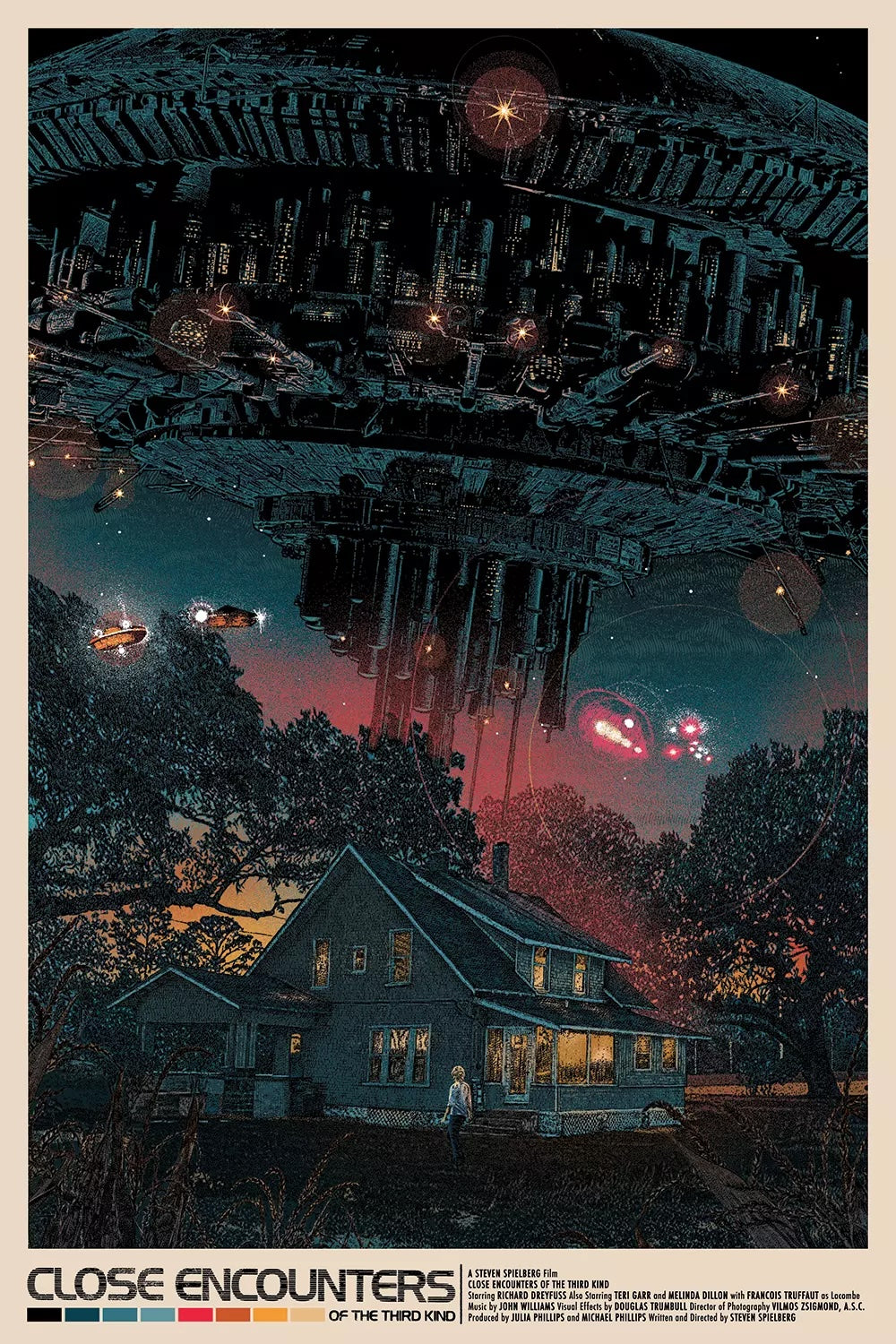 Close Encounters of the Third Kind by True Spilt Milk Giclee Print Movie Poster