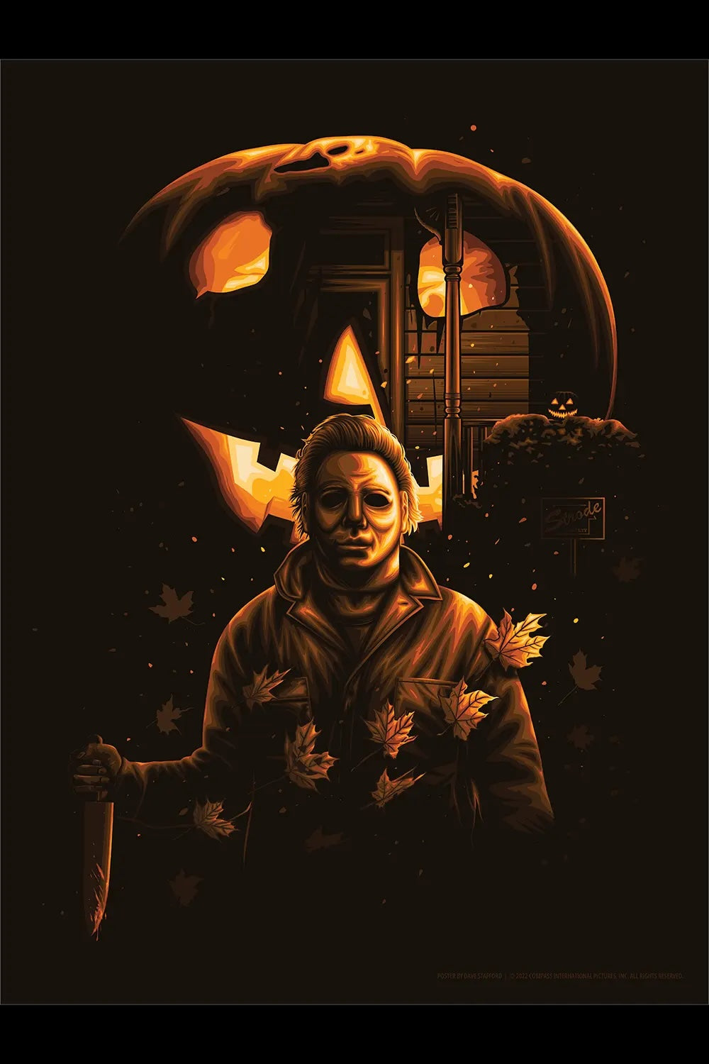 Halloween by Dave Stafford x/150 Giclee Print Movie Screen Art Poster