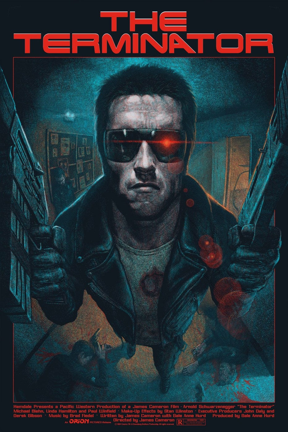 The Terminator by John Ballaran Screen Print Movie Art Poster