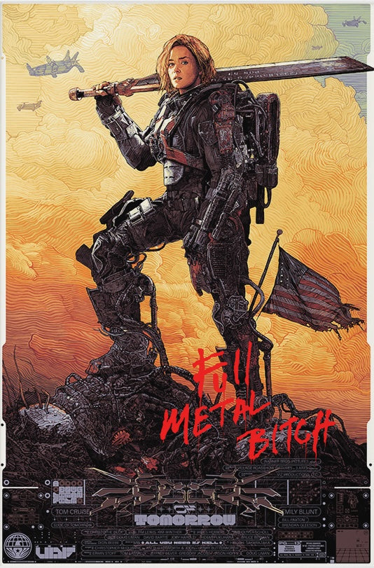 Edge of Tomorrow (Angel of Verdun Variant) by Krzysztof Domaradzki x/35 Movie Poster