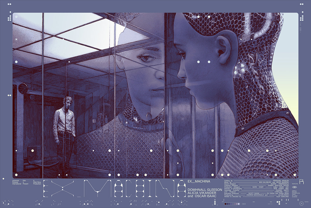 Ex Machina (Foil) by Krzysztof Domaradzki Krabz x/60 Screen Print Movie Poster