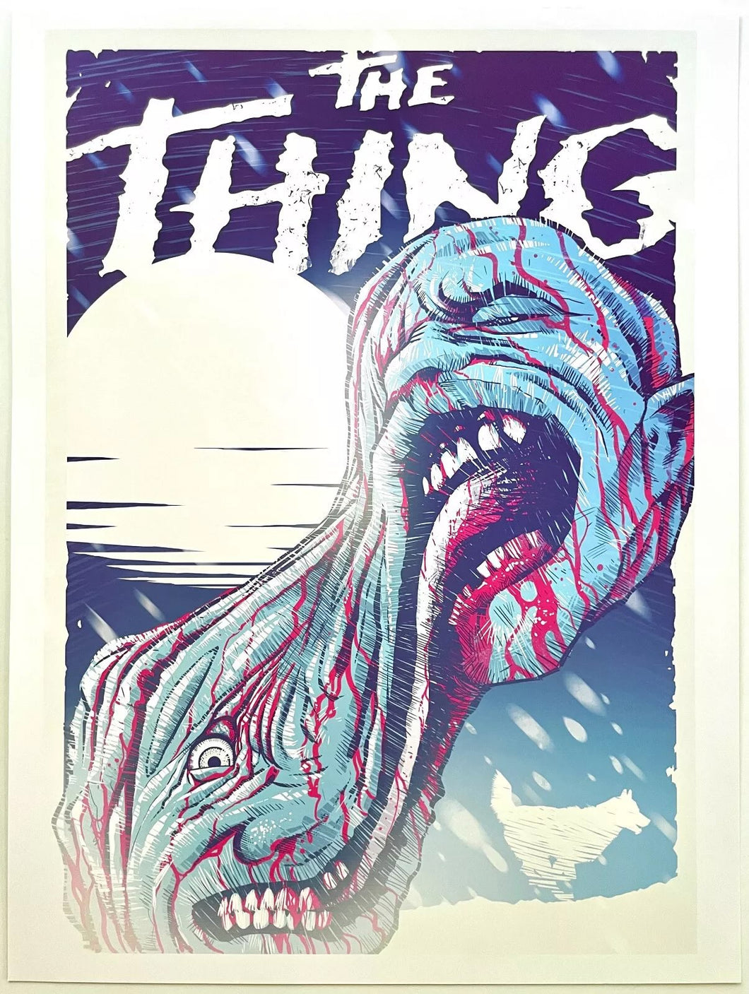 John Carpenter's The Thing by Luke Preece Screen Print Movie Art Poster 18