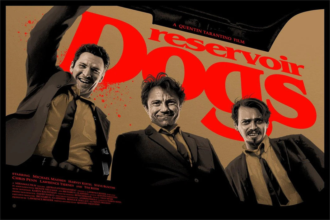 Reservoir Dogs by Marko Manev 58/285 36” x 24” Screen Print Movie Art Poster