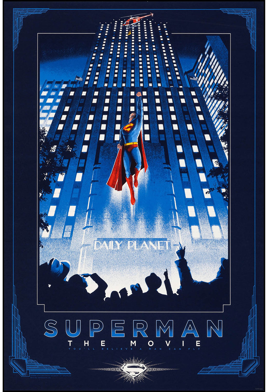 Superman the Movie by Matt Ferguson 223/280 Screen Print Movie Art Poster