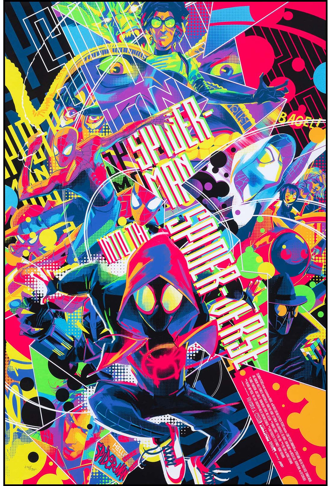 Spider-Man: Into the Spider-Verse by Matt Taylor 698/1755 Screen Print Movie Art Poster