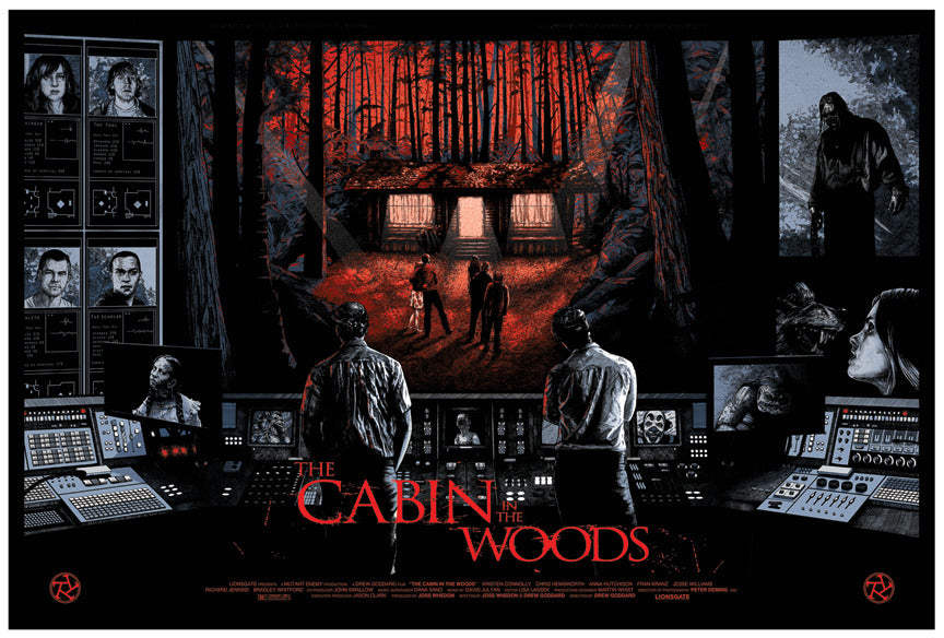 The Cabin in the Woods by Nathan Chesshir x/40 Screen Print Movie Art Poster