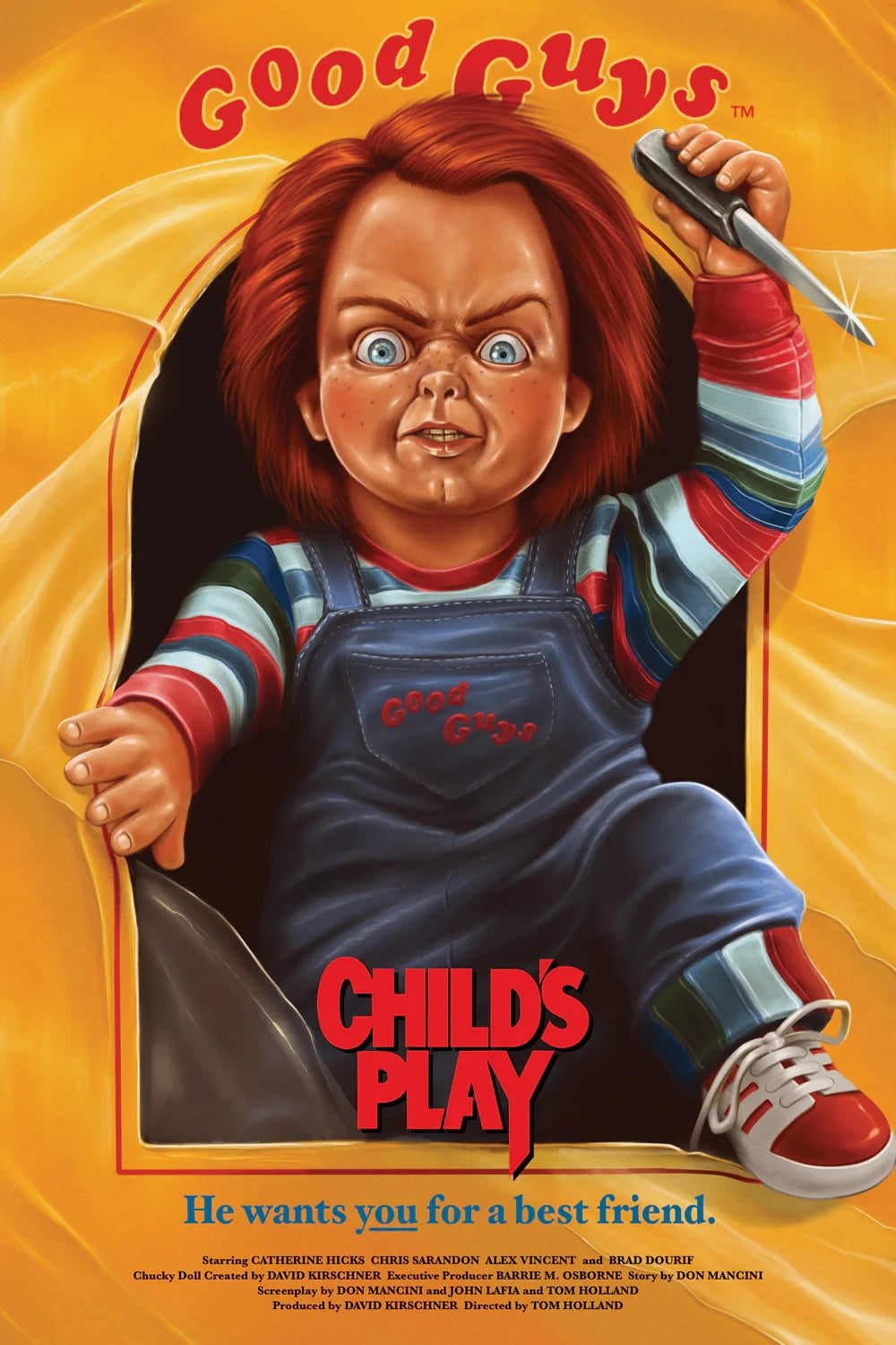 Child’s Play by Nick Charge 19/100 24” x 36” Screen Print Movie Art Poster