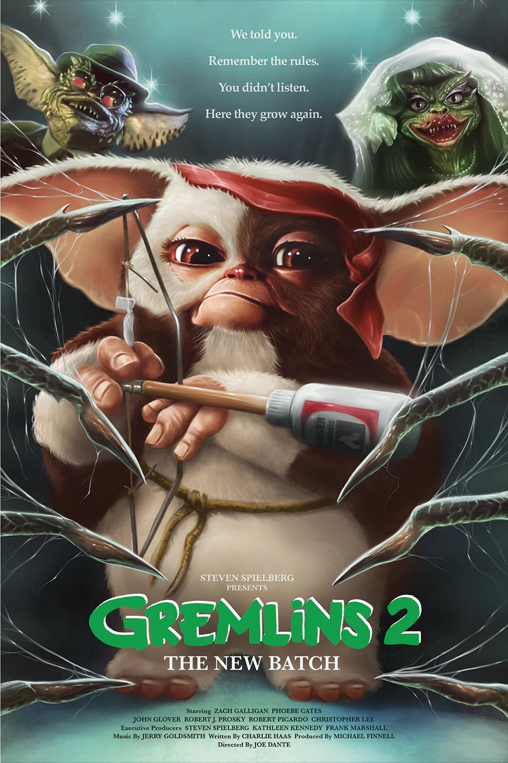 Gremlins 2 by Nick Charge 13/135 24” x 36” Screen Print Movie Art Poster