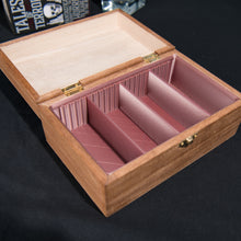 Load image into Gallery viewer, Wooden Trinket Box with 3D Printed Organizer Insert | Celtic-Inspired Keepsake Box
