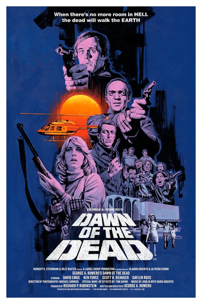 Dawn of the Dead by Paul Mann 28/300 Screen Print Movie Art Poster