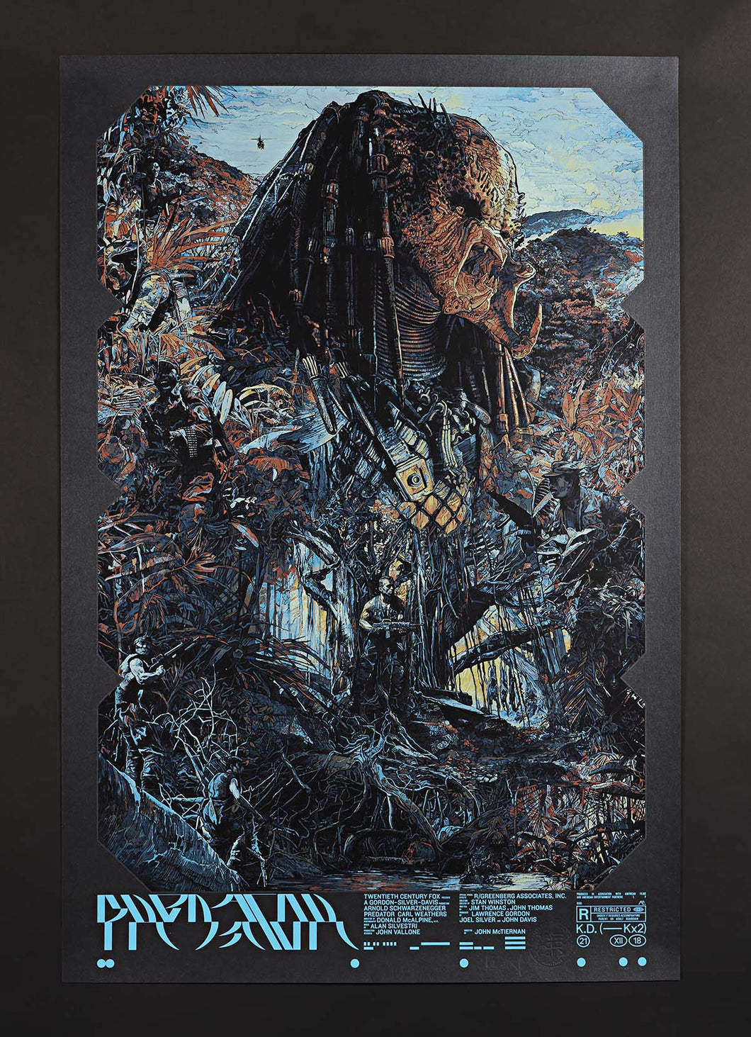 Predator Variant by Krzysztof Domaradzki AP 14/20 Screen Print Movie Art Poster