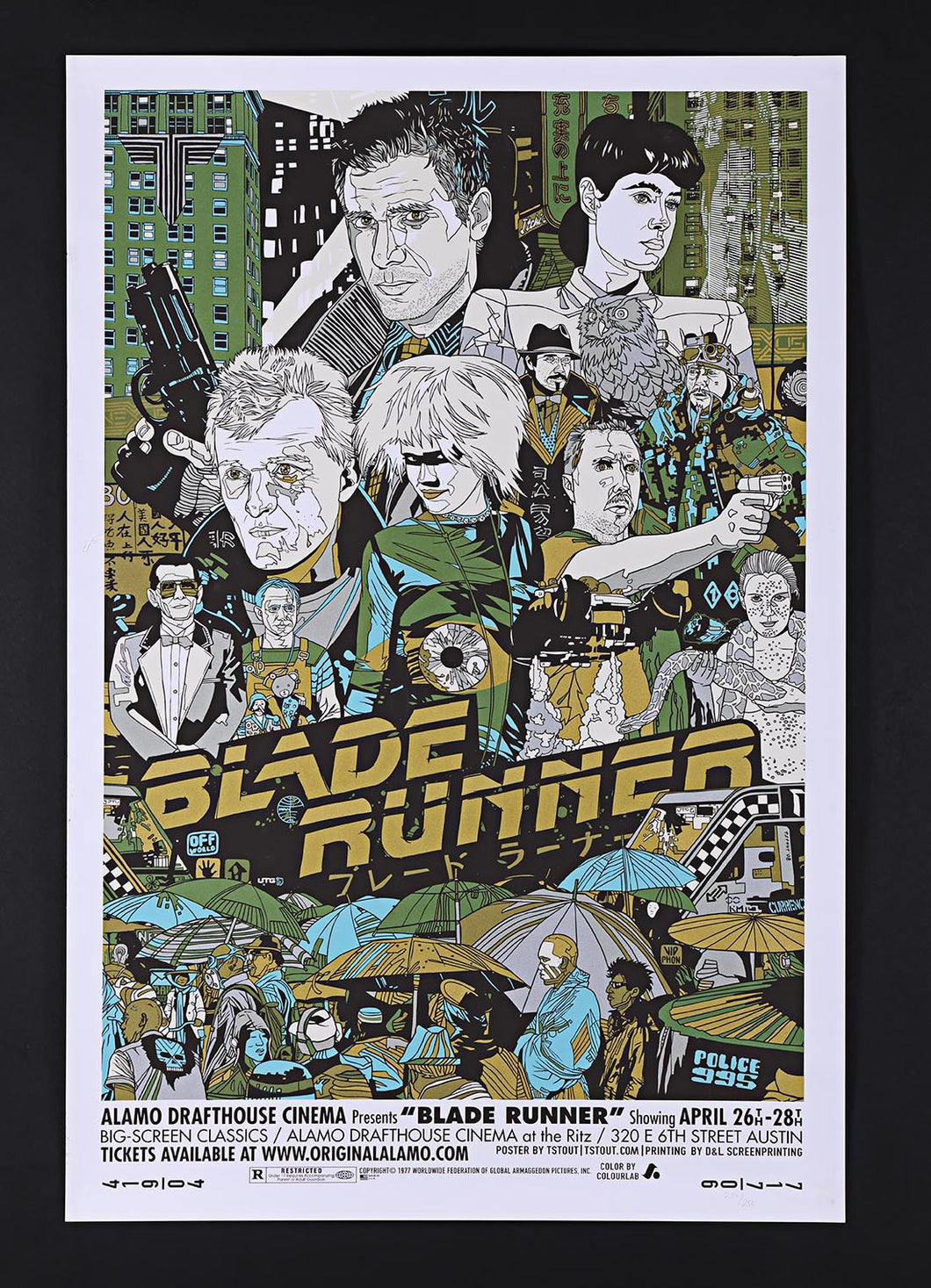 Blade Runner by Tyler Stout 239/250 Screen Print Art Poster Mondo Artist