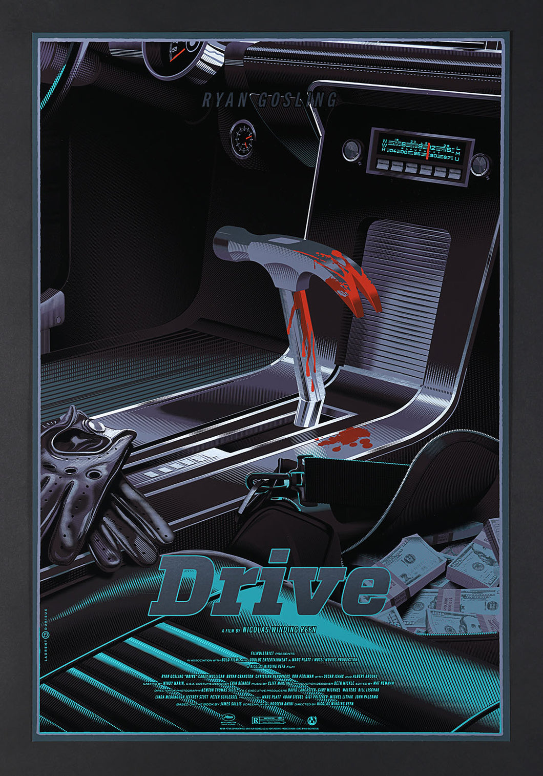 Drive (Foil Variant) by Laurent Durieux 111/200 Screen Print Movie Art Poster