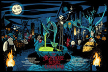 Load image into Gallery viewer, The Nightmare Before Christmas Raid71 Chris Thornley Screen Print Movie Poster
