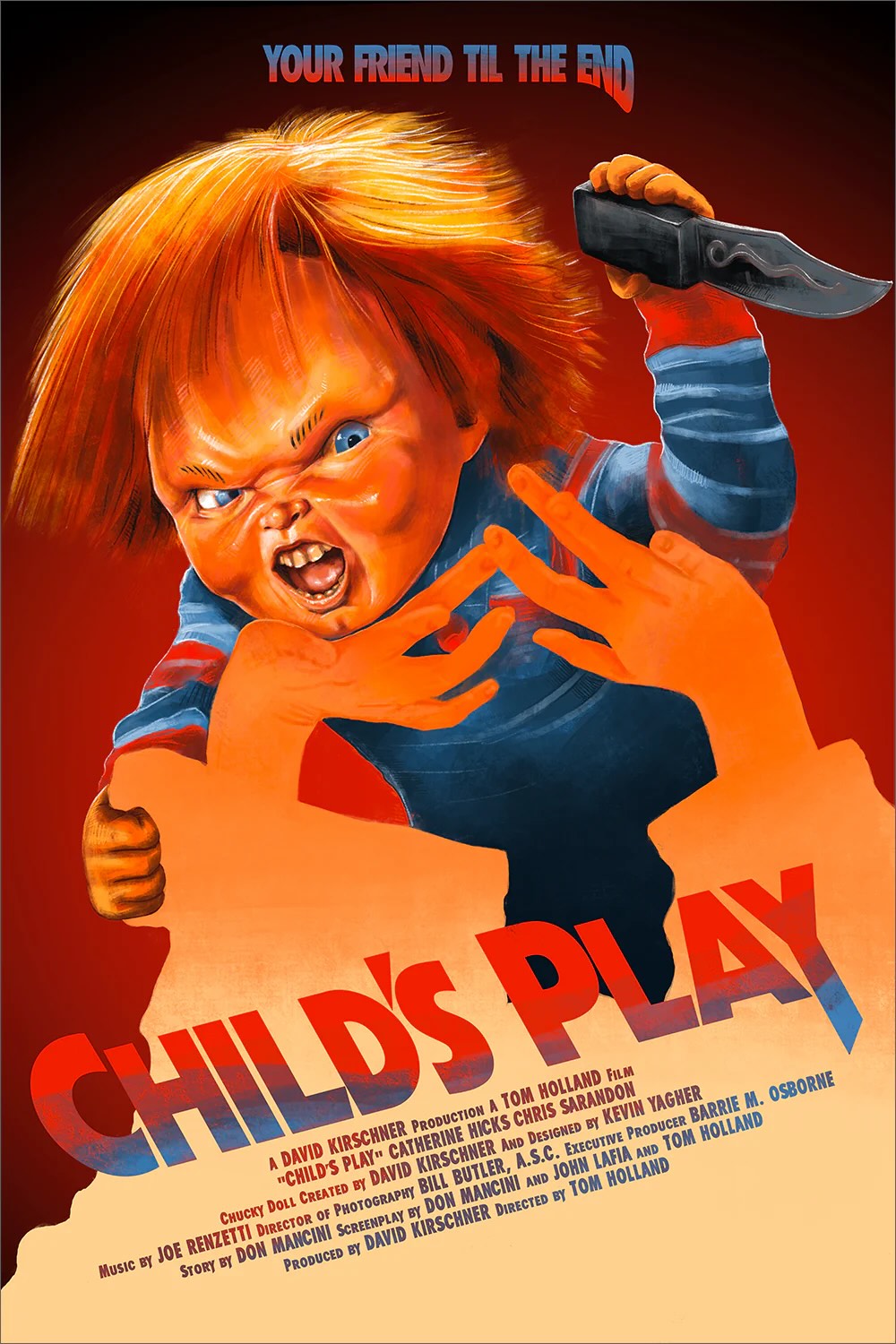 Child’s Play by RapscallionArt 11/25 16” x 24” Screen Print Movie Art Poster