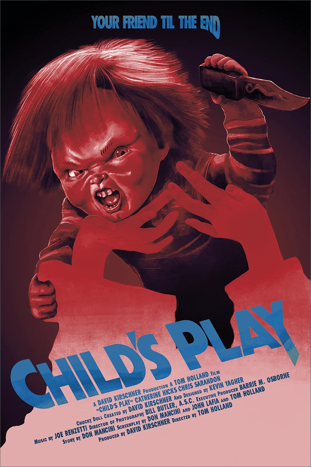 Child’s Play (Variant) by RapscallionArt 11/25 16”x24” Screen Print Movie Poster