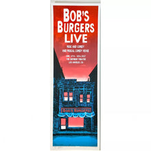 Load image into Gallery viewer, Bob&#39;s Burgers Live by Tim Doyle 34/50 Screen Print Movie Art Poster 12&quot; x 36&quot;
