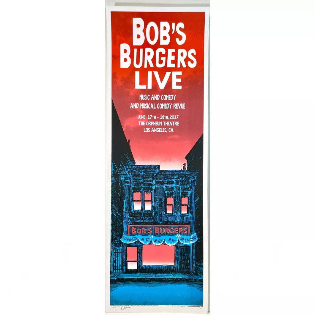 Bob's Burgers Live by Tim Doyle 34/50 Screen Print Movie Art Poster 12
