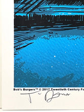 Load image into Gallery viewer, Bob&#39;s Burgers Live by Tim Doyle 34/50 Screen Print Movie Art Poster 12&quot; x 36&quot;
