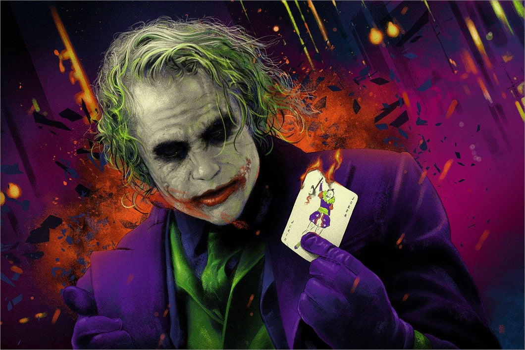 The Joker (Magenta Variant) by Vance Kelly 17/85 36x24 Screen Print Movie Poster